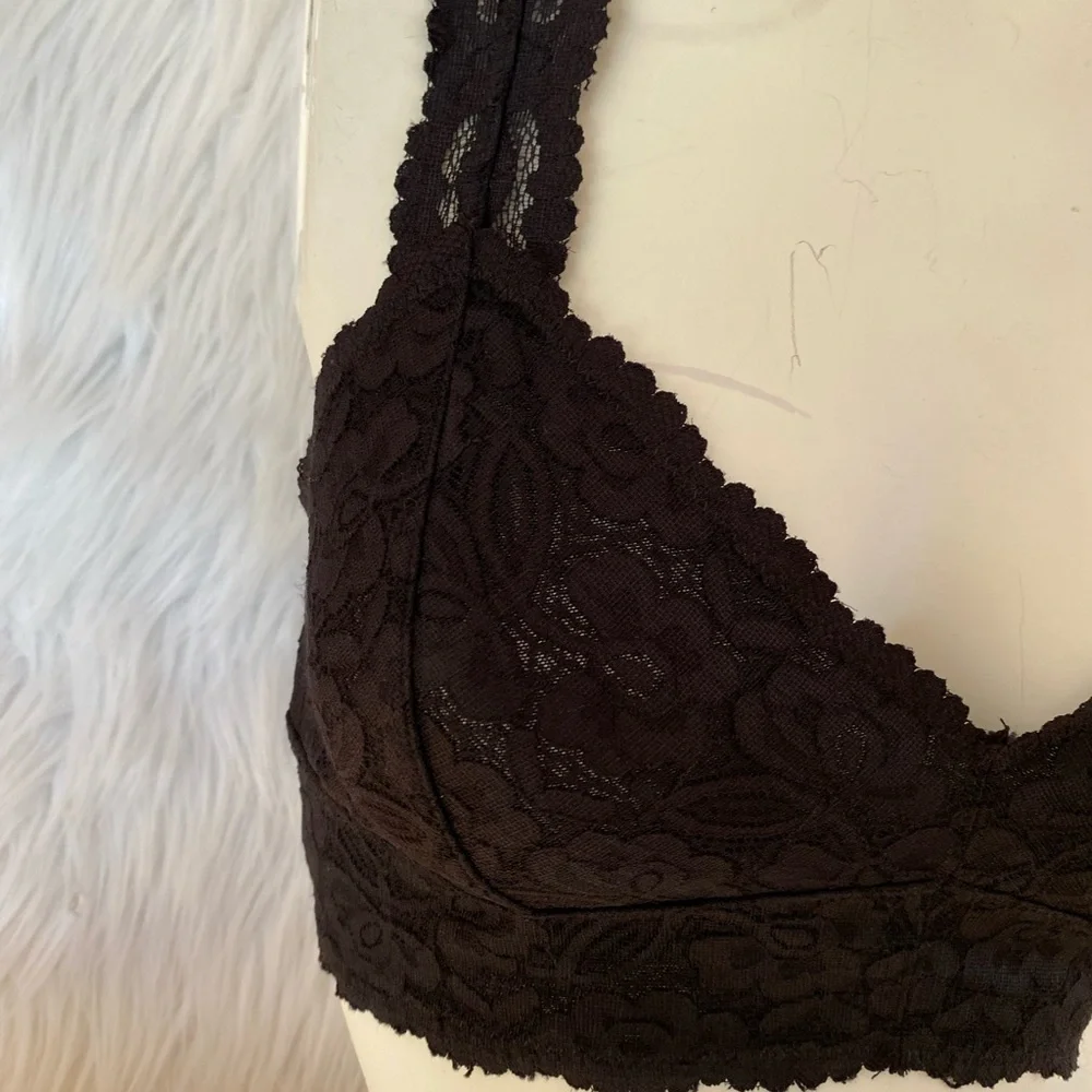 Free People Black Lace Bralette